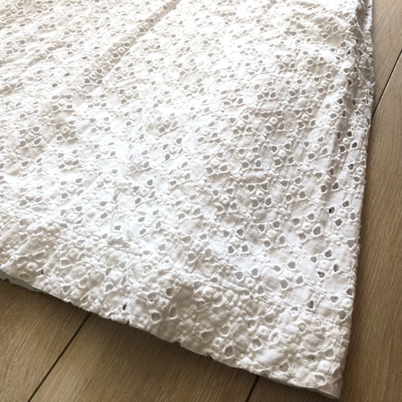 J. Crew Eyelet Lace Midi Dress in White Size 4 - Picture 8 of 13
